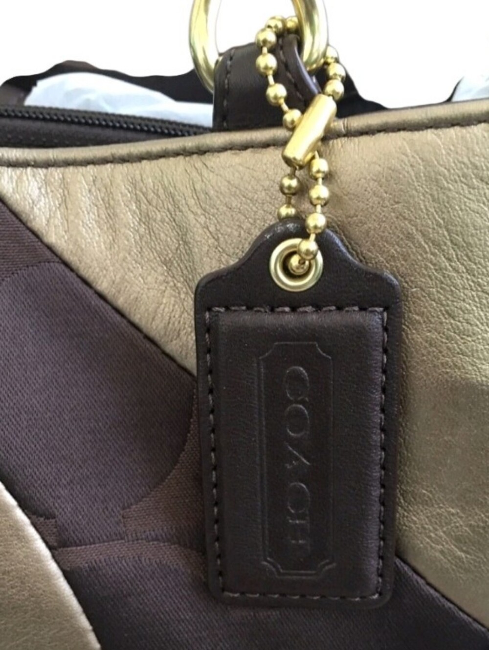 Coach NWOT 2012 (Style F20013). Inlaid Patchwork Shoulder Bag No Callouts - Picture 3 of 8
